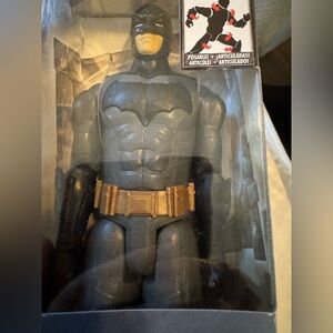 Batman Action Figure with Gold Utility Belt - Dark Gray and Black